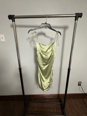 Princess Polly Satin Mini Dress in Light Green